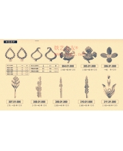 Iron art leaves